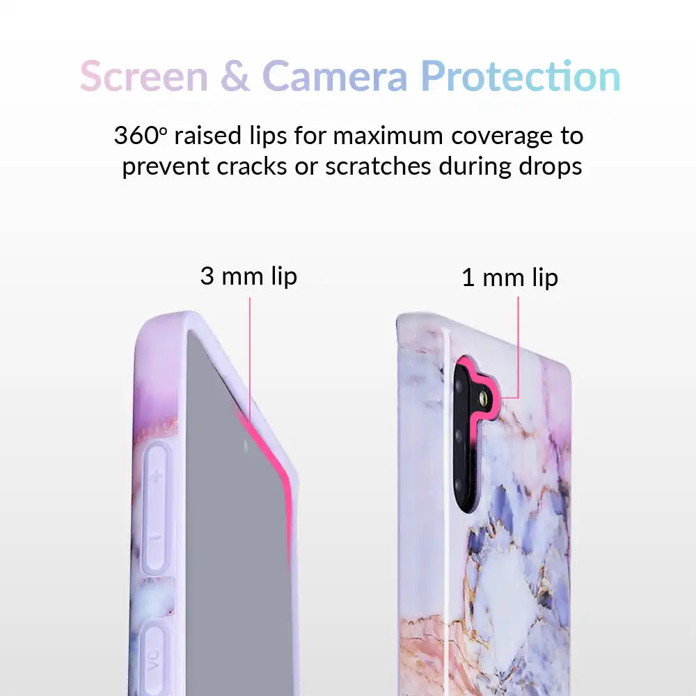 Violet Sky Marble Samsung Case