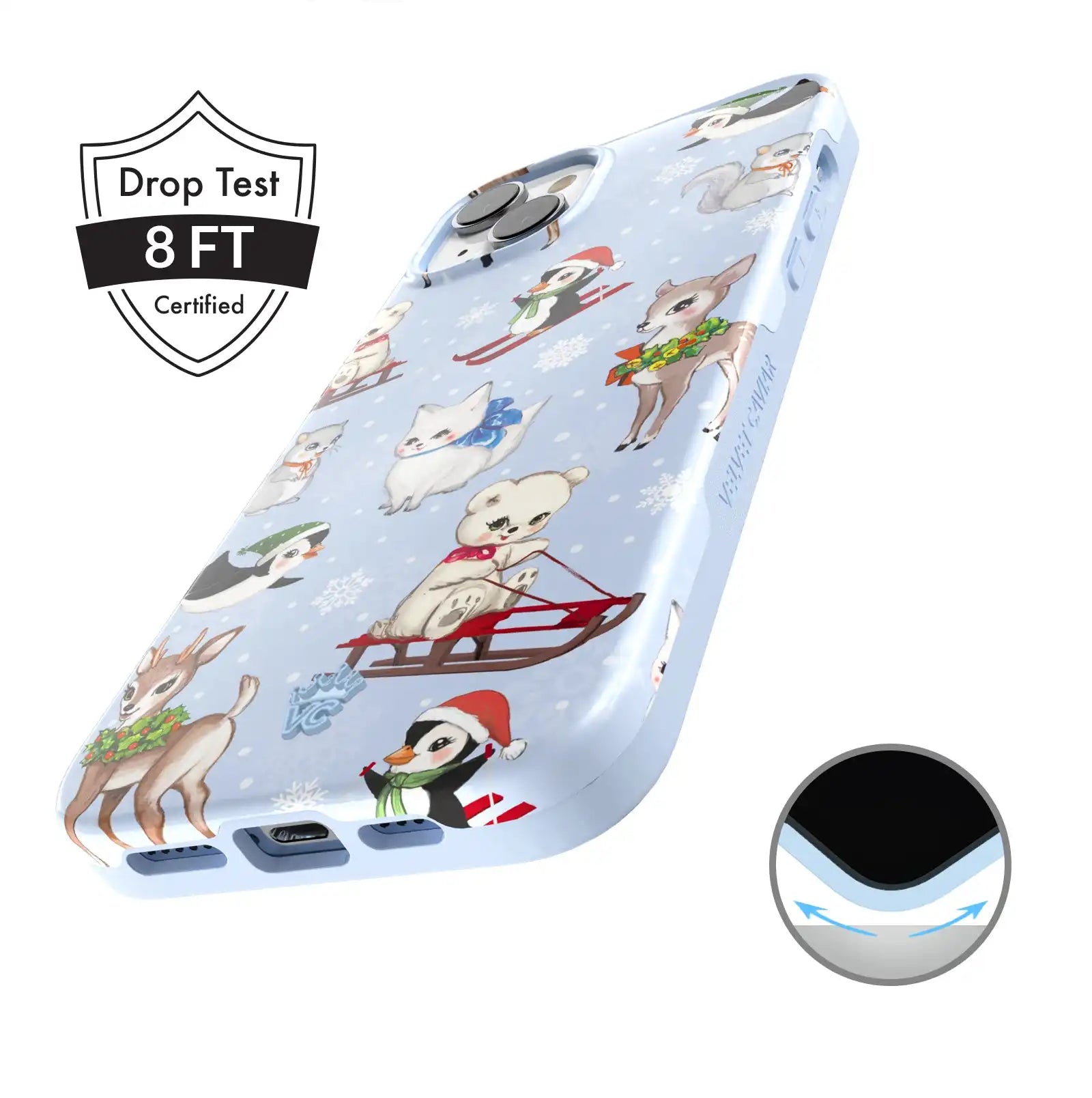 Winter Wonderland Baby Animals iPhone Case