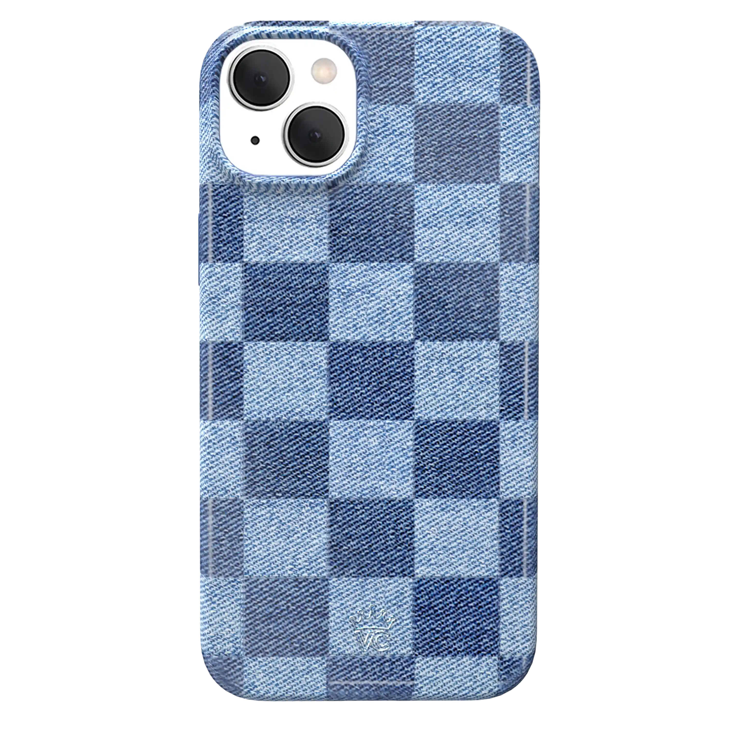 Denim Vibe Checkered iPhone Case
