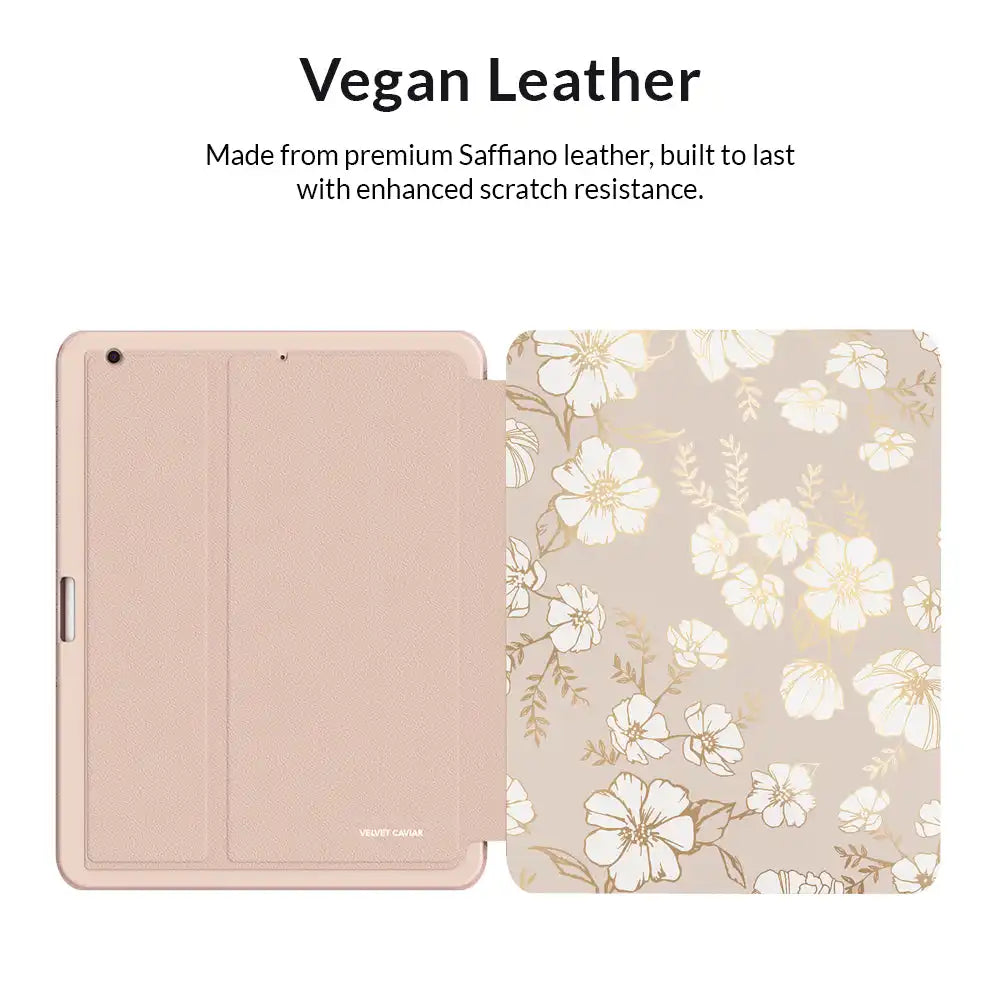 White Floral iPad Case 2.0