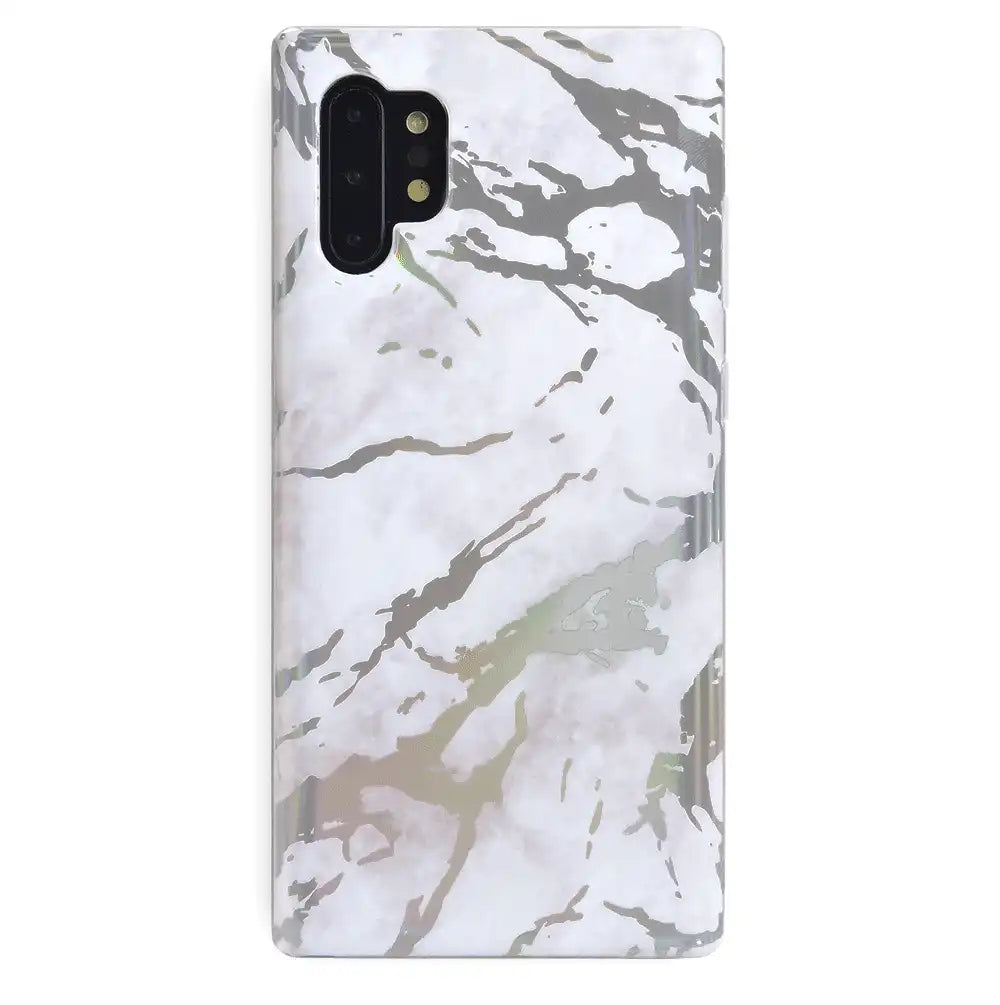 Holo White Marble Samsung Galaxy Case
