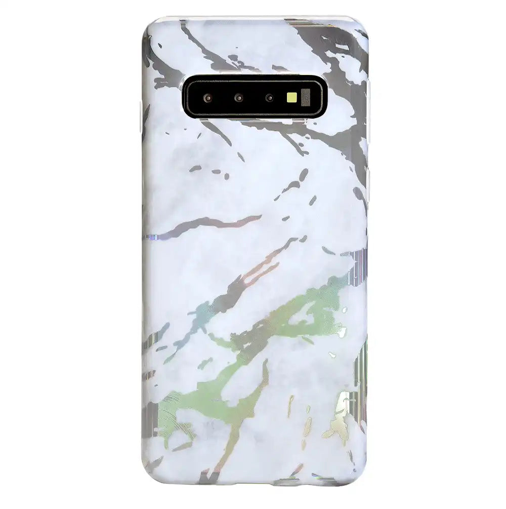 Holo White Marble Samsung Galaxy Case