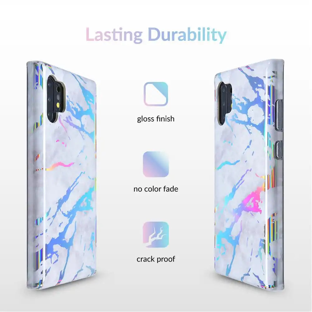 Holo White Marble Samsung Galaxy Case