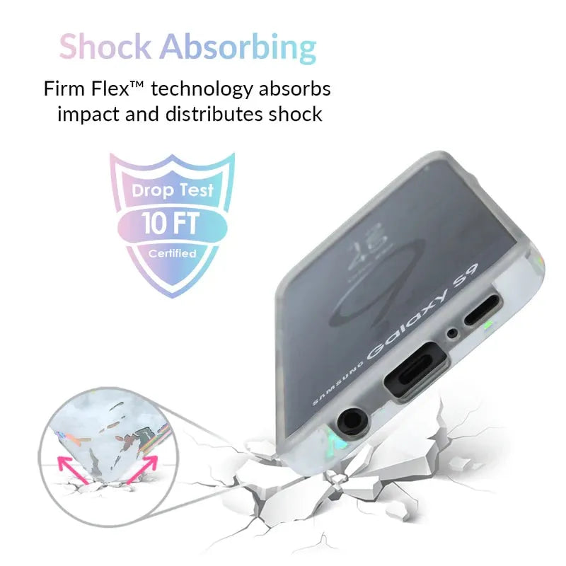 Holo White Marble Samsung Galaxy Case