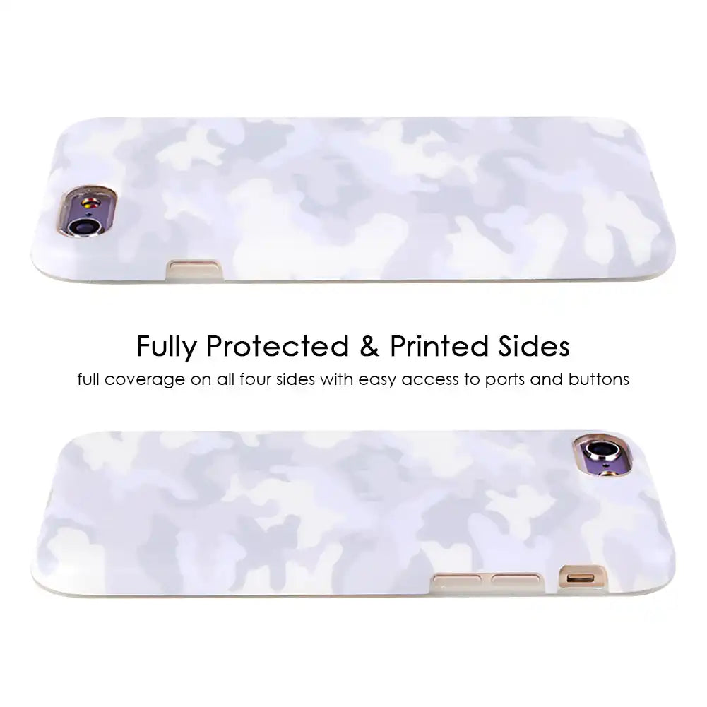 White Clouds Camo iPhone Case