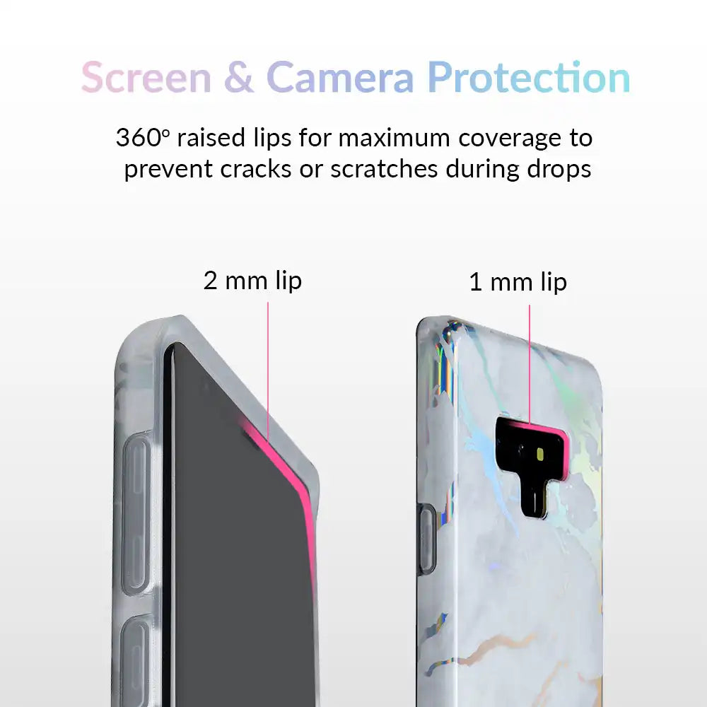 Holo White Marble Samsung Galaxy Case