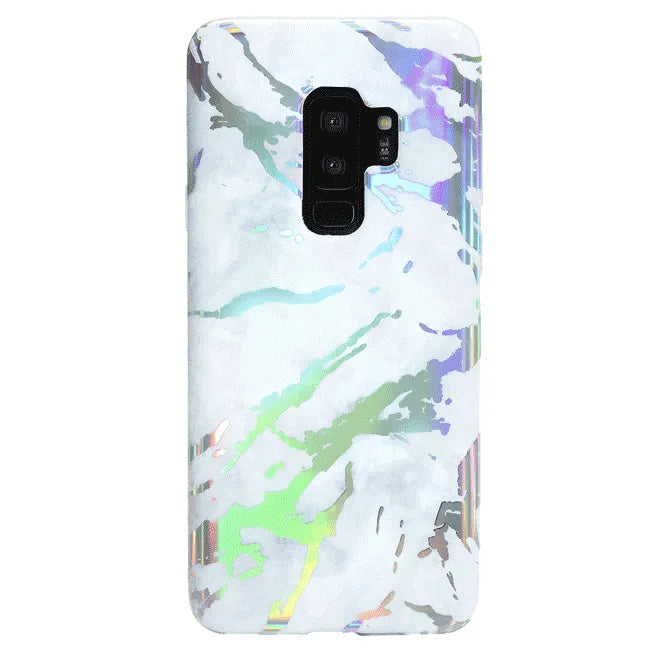 Holo White Marble Samsung Galaxy Case
