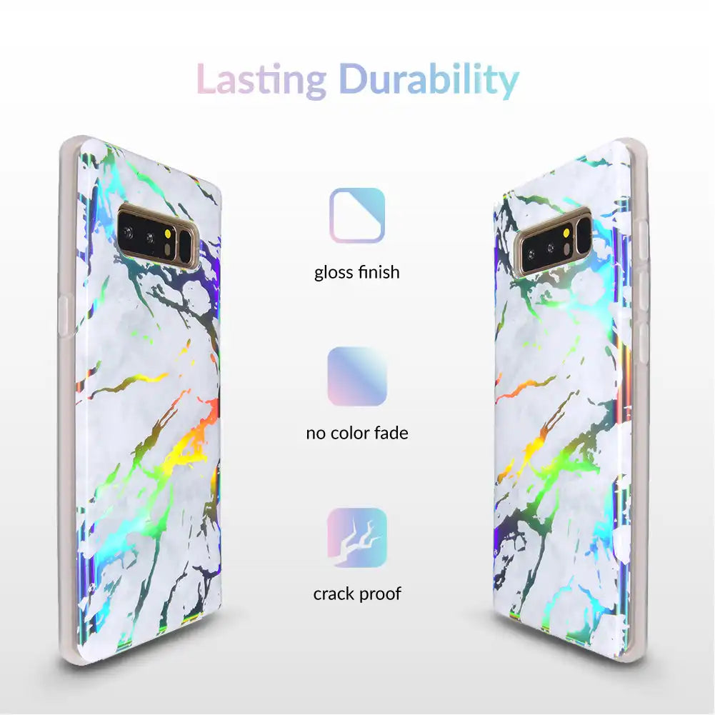 Holo White Marble Samsung Galaxy Case