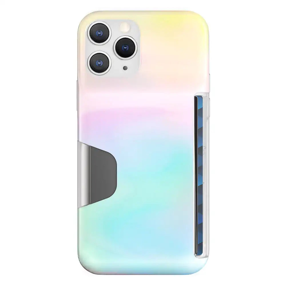 White Opal Iphone Wallet Case
