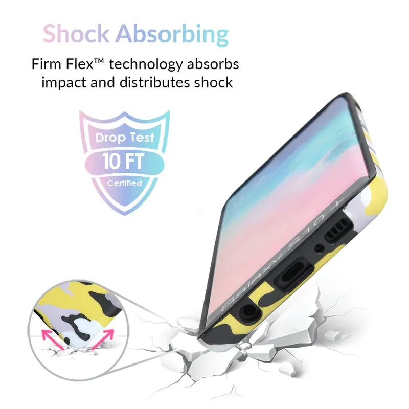 Yellow Camo Samsung Galaxy Case