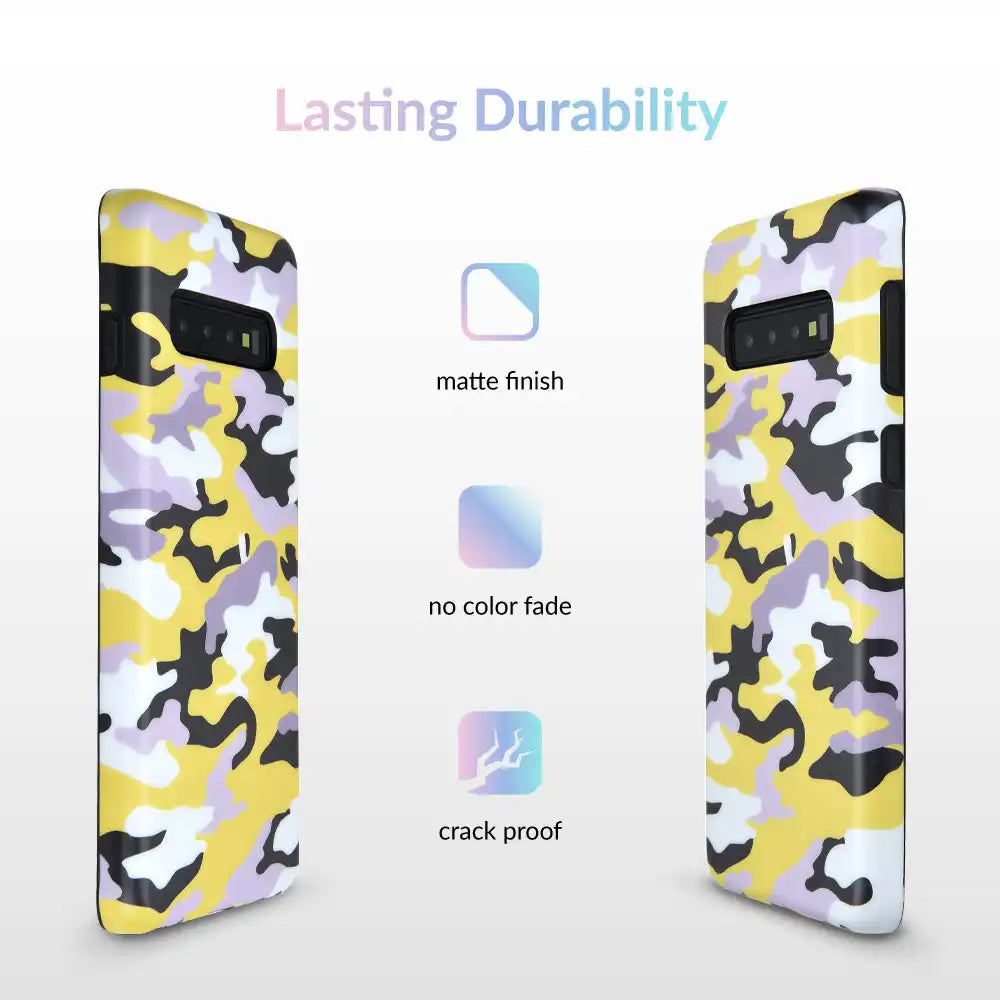 Yellow Camo Samsung Galaxy Case