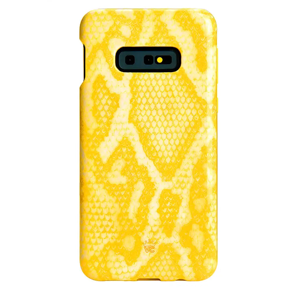Yellow Snakeskin Samsung Galaxy Case